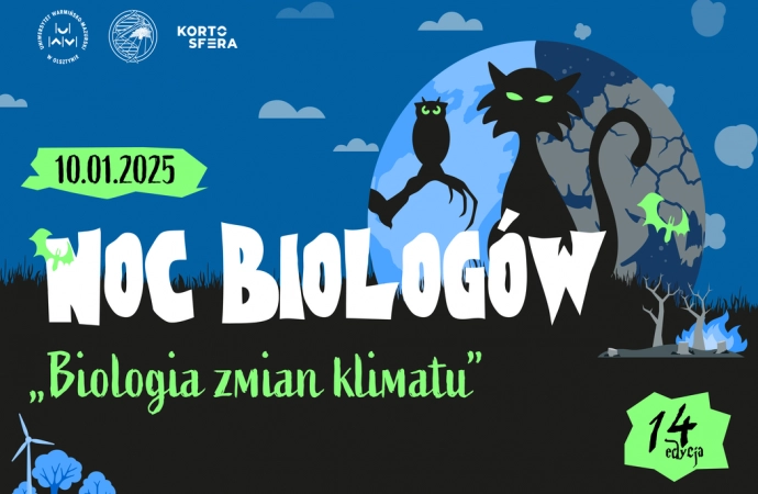 {Wydział Biologii i Biotechnologii Uniwersytetu Warmińsko-Mazurskiego w Olsztynie już 10 stycznia 2025 roku otworzy swoje drzwi dla wszystkich miłośników nauki podczas kolejnej edycji ogólnopolskiego wydarzenia – Nocy Biologów.}